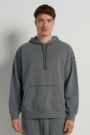 Mikina Tezenis Long Sleeve Seamed Hoodie Panske Siva | SK-874096JXK