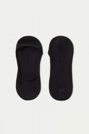 Ponozky Tezenis Low Cut No Show Panske Čierne | SK-698745TKF