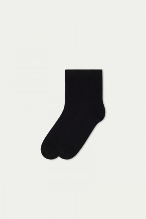 Ponozky Tezenis Thermal Bavlnene Ankle Panske Čierne | SK-597612HVD