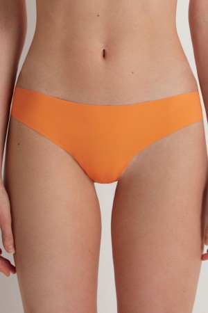 Spodne Pradlo Tezenis Raw-Edge Microfiber Cheeky Damske Oranžové | SK-964037LRM